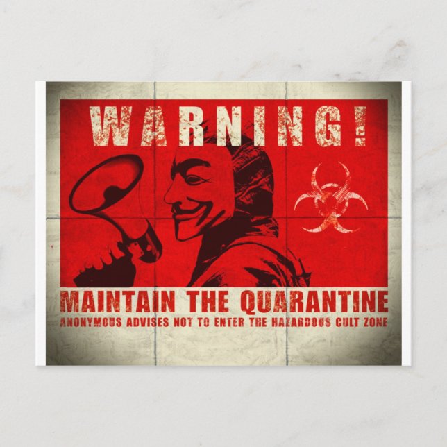 Cartão Postal Zombie, sinal (Frente)