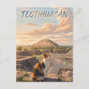 Cartão Postal Zona Arqueológica de Teotihuacán México