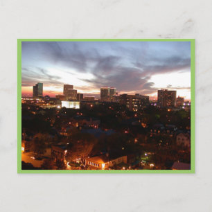 Cartão Postal Zona De Greenway Plaza De Houston No Texas