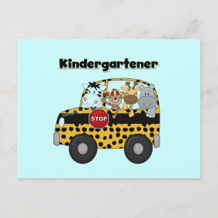 Cartão Postal Zoo Animal Kindergartner