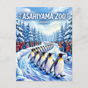 Cartão Postal Zoo de Asahiyama Japão