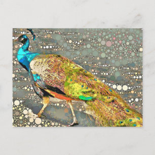 Cartão postal Zoo Peacock