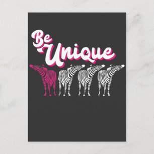 Cartão Postal Zookeeper Safari Zebra zoológico Ensino