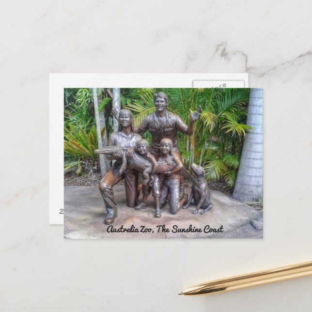 Cartão Postal Zoológico da Austrália na Costa do Sol (Frente/Verso In Situ)