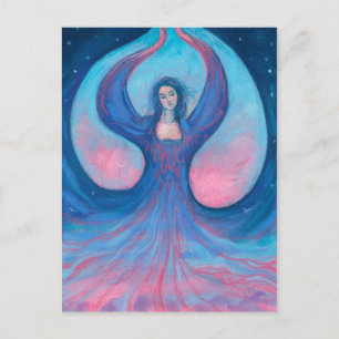 Cartão Postal Zorya Dawn Deusa Eslavo Folclore Fantasia Surreal