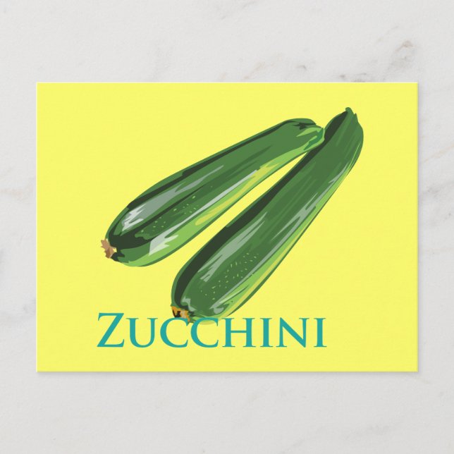 Cartão Postal Zucchini Squash (Frente)