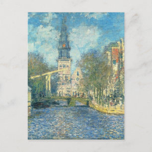 Cartão Postal Zuiderkerk em Amsterdã, por Claude Monet