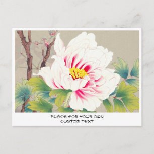 Cartão Postal Zuigetsu Ikeda Pink Camellia japanã