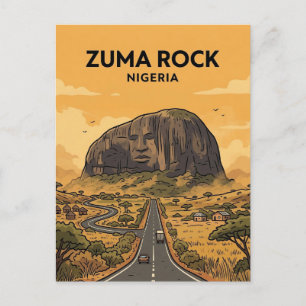 Cartão Postal Zuma Rock, Madalla, Níger