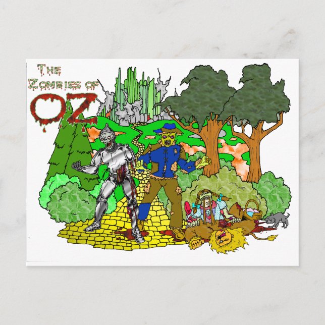 Cartão Postal Zumbis de OZ (Frente)