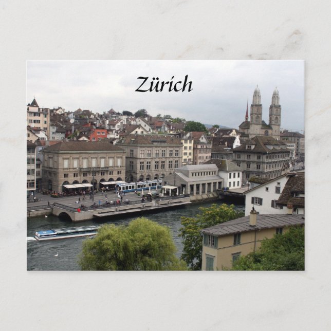 Cartão Postal zürich (Frente)