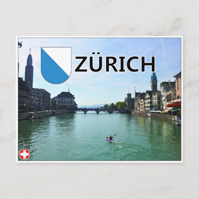 Cartão Postal Zürich - Suiça (Frente)