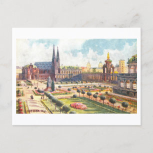 Cartão Postal Zwinger antigo em Dresden, Alemanha