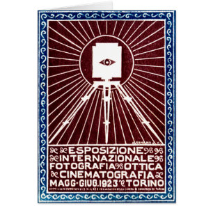 Cartão Poster 1923 da expo da foto de Turin