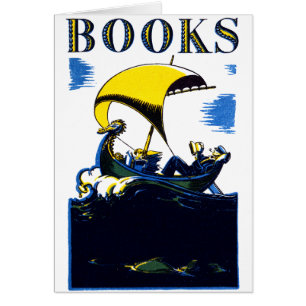Cartão Poster de 1930 livros