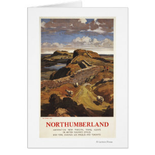 Cartão Poster de British Rail da parede e dos carneiros