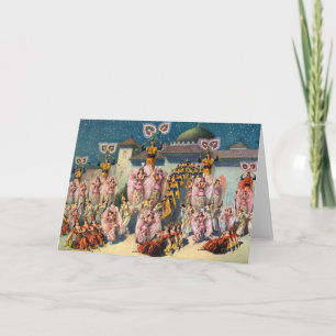 Cartão Poster De Circo De Dançarinos Antes Do Rei Moordo