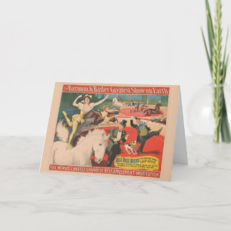 Cartão Poster de Circo Vintage de Miss Rosa Meer