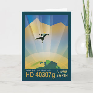 Cartão Poster De Espaço Retroativo - A Gravidade De Uma S