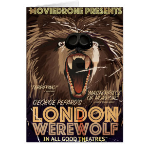 Cartão poster de Filme de Vintage em Londres