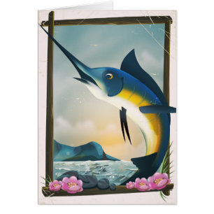 Cartão poster de pesca