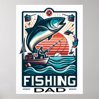 Cartão poster de pesca