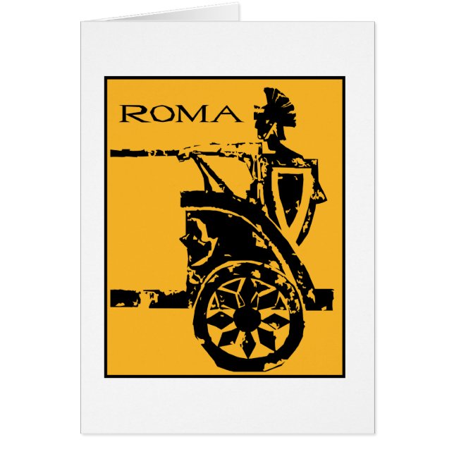 Cartão Poster de Roma (Frente)