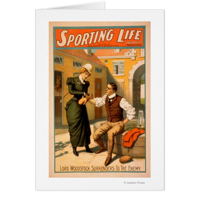 Cartão Poster de Teatro de Boxer LifeBoxer (Frente)