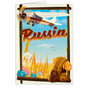 Cartão Poster de viagens de desenho da paisagem Fazenda r