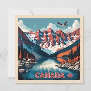 Cartão Poster de viagens do Canadá