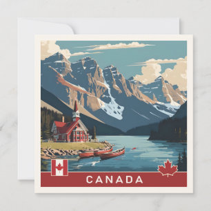Cartão Poster de viagens do Canadá