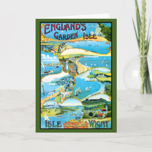 Cartão Poster de viagens Isle of Wight