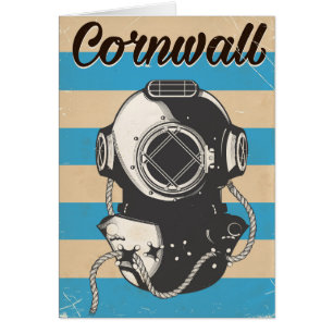 Cartão Poster de viagens Náutico Cornwall