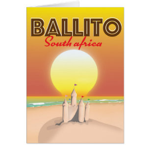 Cartão Poster de viagens sul-africano Ballito