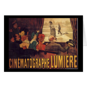Cartão Poster do cinema de Lumière