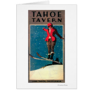 Cartão Poster do Promo da taberna de Tahoe