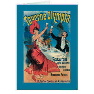 Cartão Poster do promocional da Olympia de Taverne