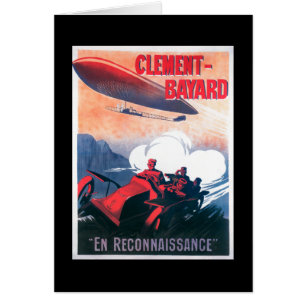 Cartão Poster do promocional do dirigível de Adjudant