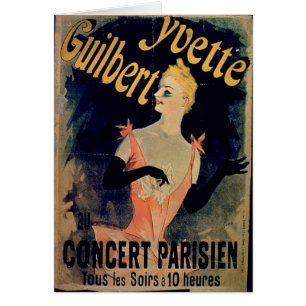 Cartão Poster para de "o concerto parisiense Yvette