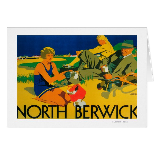 Cartão Poster Promocional da Costa do Golfe (Frente Horizontal)