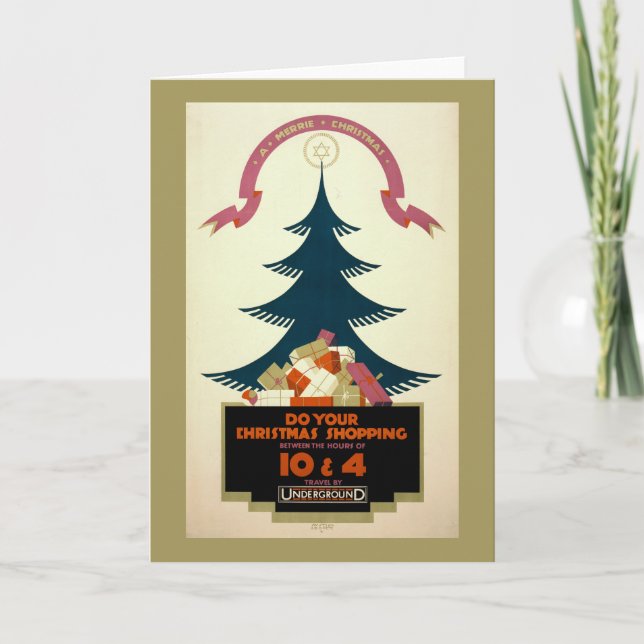 Cartão Poster Promovendo Viagem por Londres (Frente)