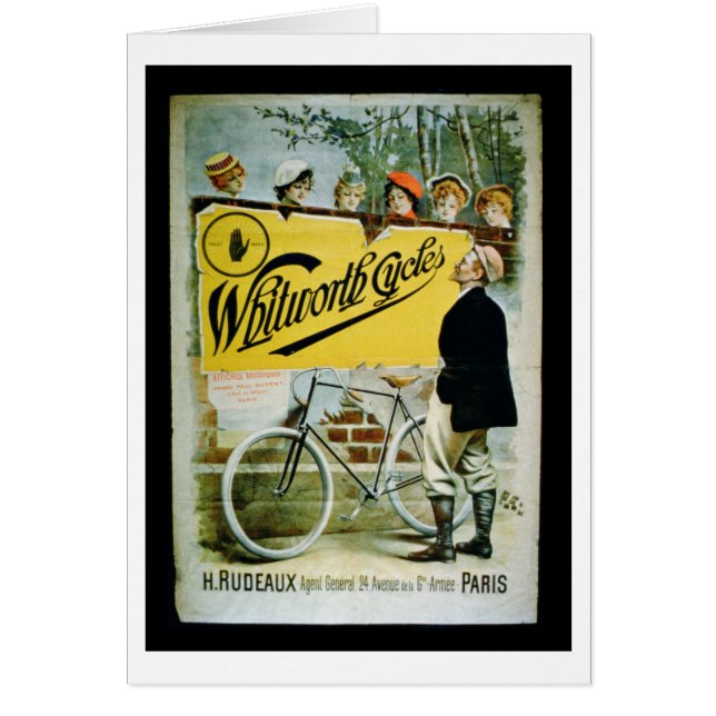 Cartão Poster publicando ‘Whitworth Cycle’, Paris (colo) (Frente)