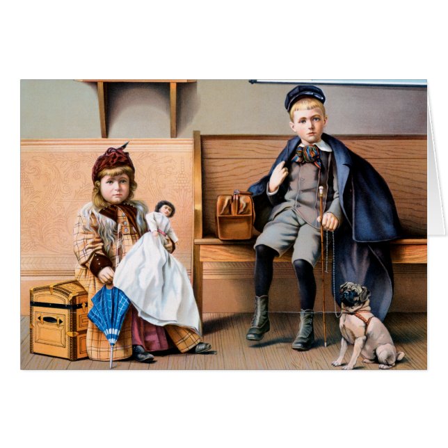 Cartão Poster RAILROAD, 1898 (Frente Horizontal)