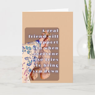 Cartão Poster REAL AMIZADE Lady e sua Tortoise