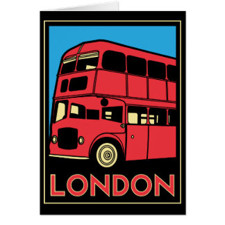 Cartão poster retro do art deco de Londres westminster