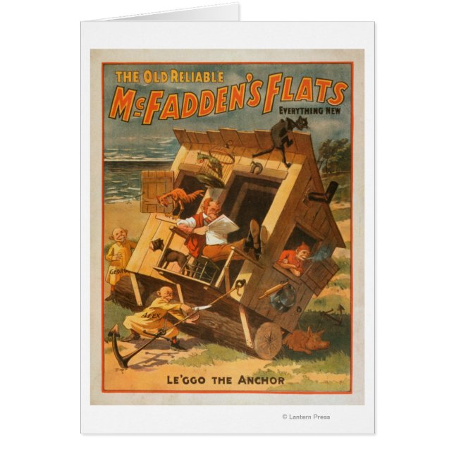 Cartão Poster Teatral de Apartamentos de McFadden (Frente)