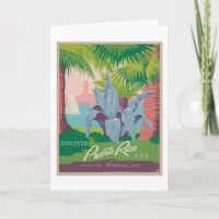 Poster Viagens vintage Porto Rico