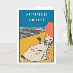 Cartão Poster vintage Summer Beach