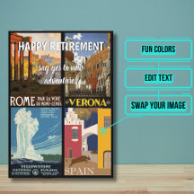 Posters de Viagens vintage de Aventuras de Reforma