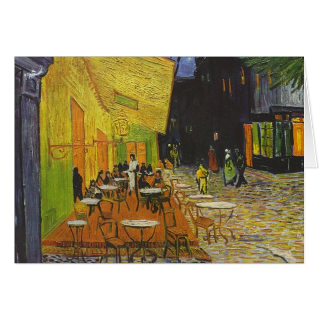 Cartão Posto Impressionista Van Gogh Cafe Terrace (Frente Horizontal)